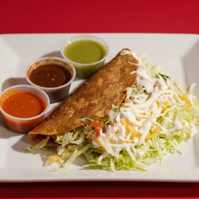 Shredded Beef Crispy Taco.