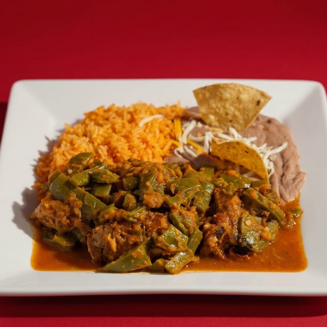 Costillas De Puerco en Salsa Plate.