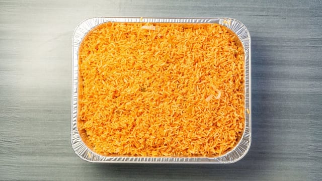 1/2tray Spanish Rice.